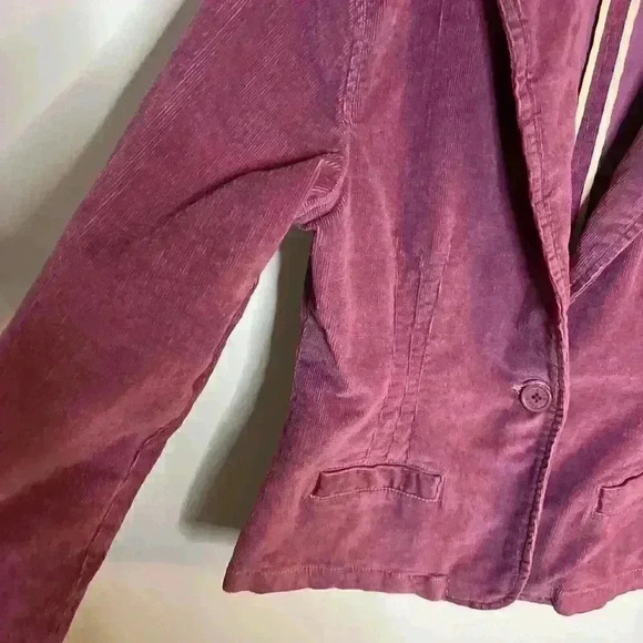 Vintage STAR Blue Jeans Pure Indigo Corduroy Pink Jacket Womens Med Retro - Picture 6 of 13